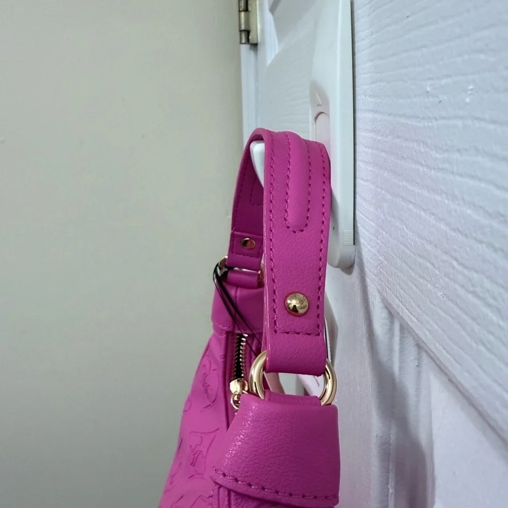 NWT Juicy Couture Pink “Glitzed Out” Hobo with Gold Accents